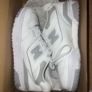 New Balance 550 White and Gray Sneakers